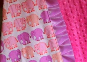 how to sew a ruffle minky baby blanket diy tutorial
