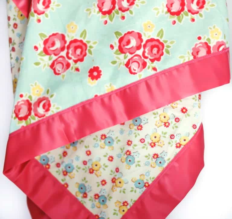How to Sew Blanket Binding Tutorial Easy DIY Baby Blanket Tutorial (6 of 14) Coral + Co.