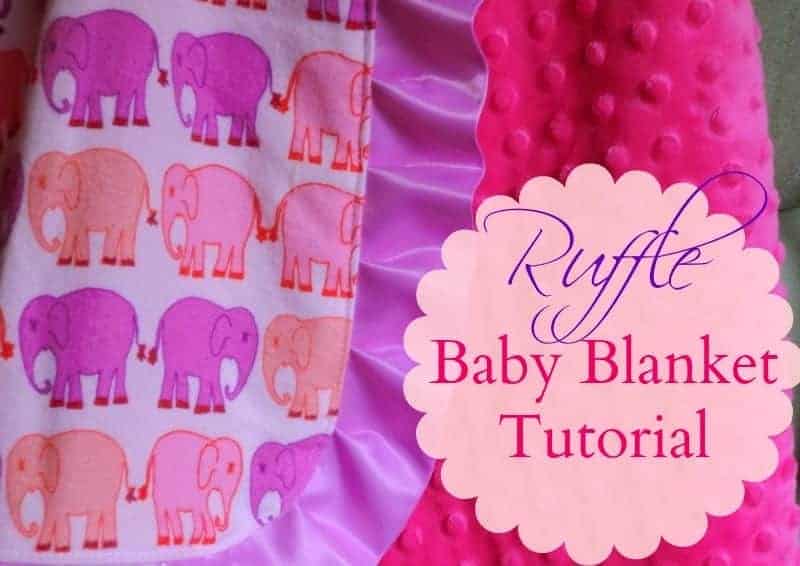 Ruffle baby blanket tu