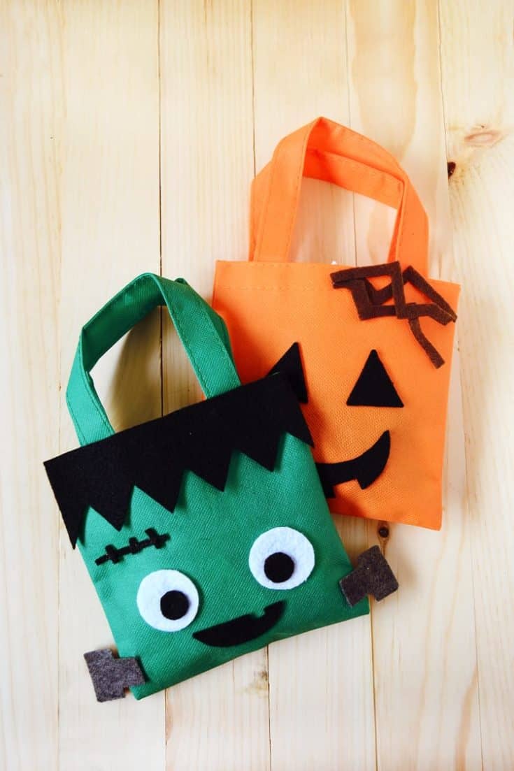 Felt Jack O'Lantern Bag Craft: Easy Sewing Project | Kids Activities Blog