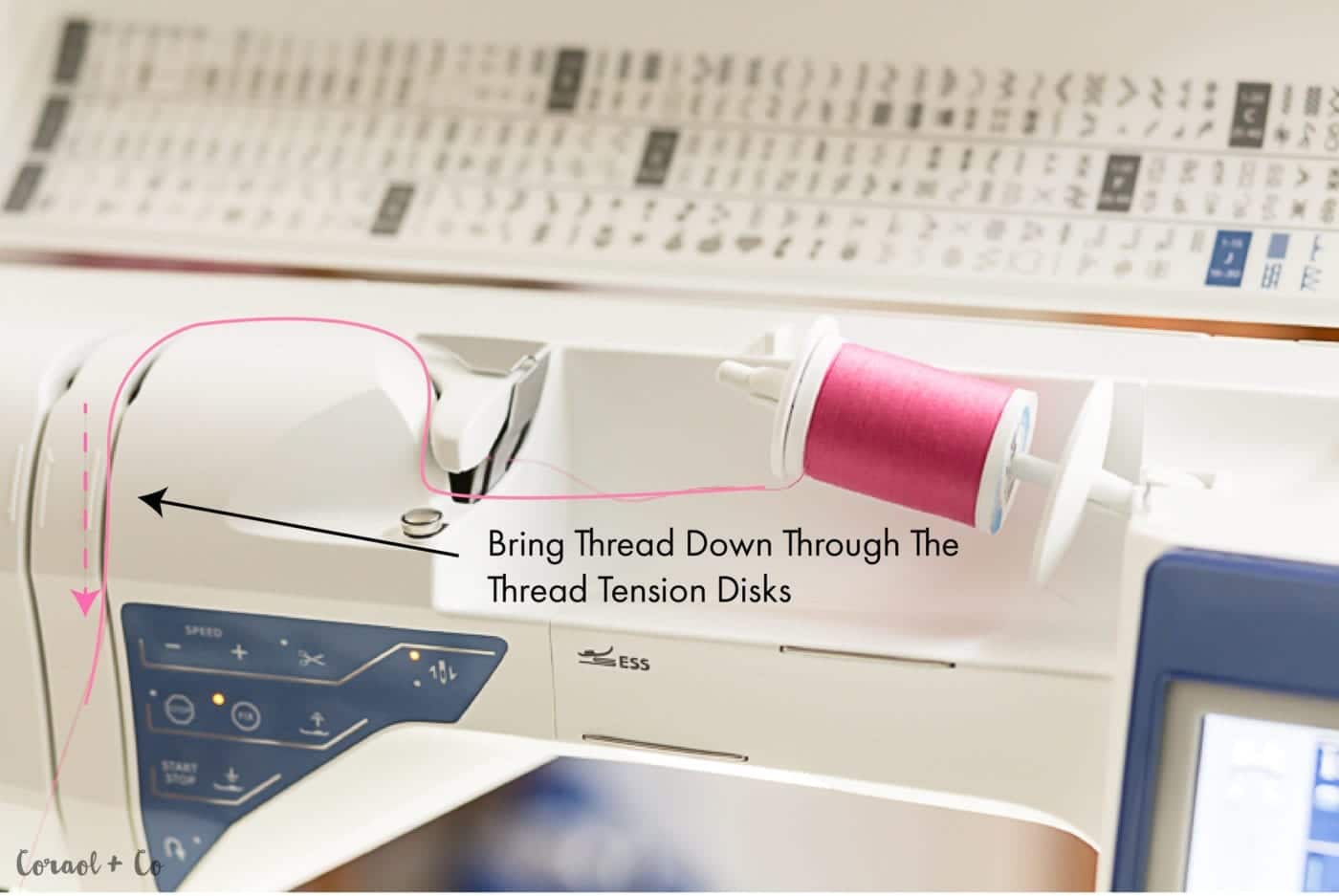 how to thread a sewing machine with husqvarna viking 965q 4 Coral + Co.