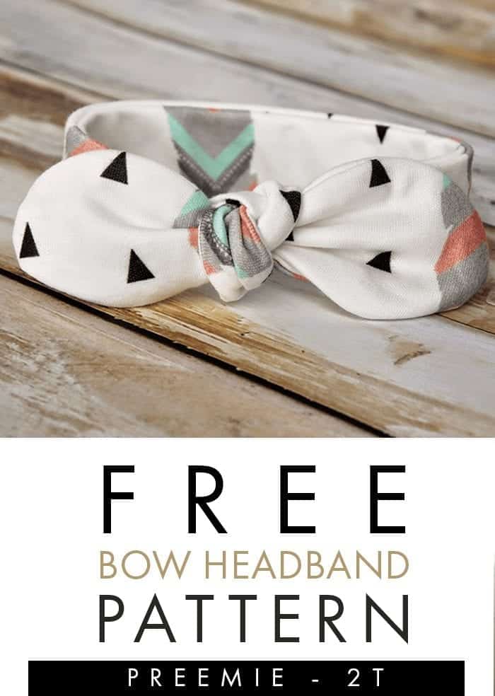 Easy DIY baby headband pattern free sewing - Knot Bow Headband Pattern ...