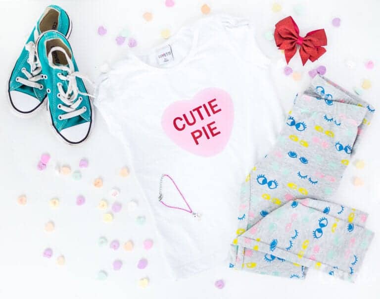 Download Valentines Day Conversation Heart T-shirt svg cut files by ...