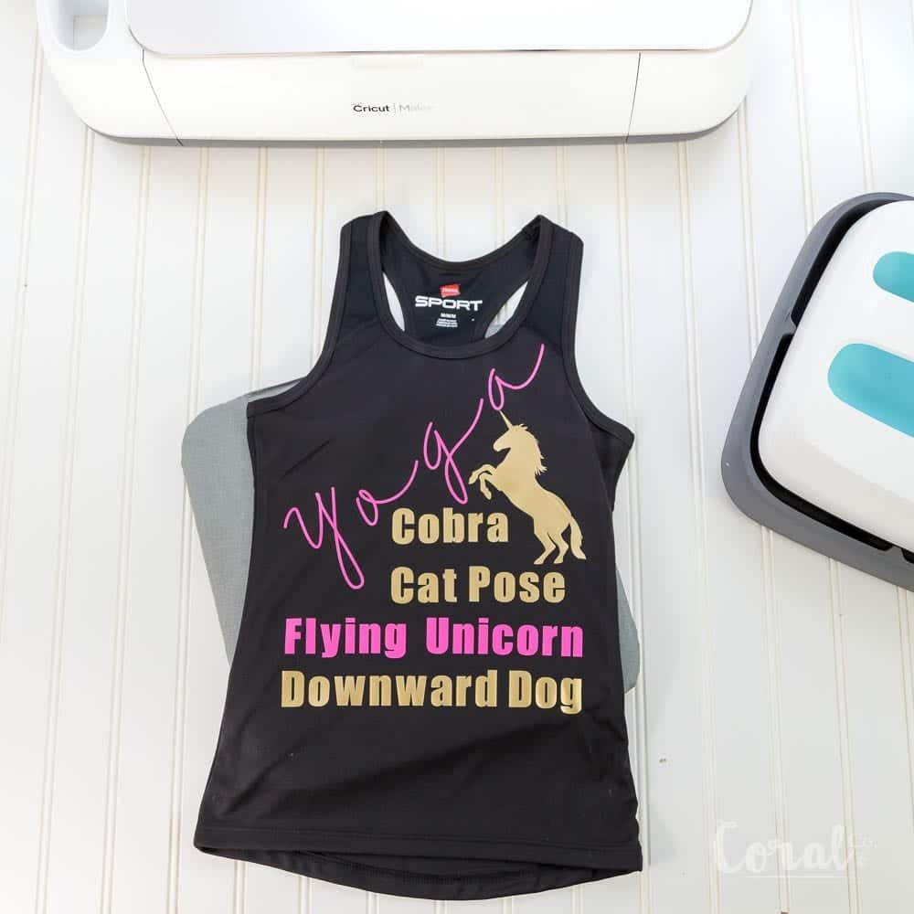 Run Lift Fight Like a Girl Workout Tank using the NEW Cricut SportFlex  Iron-On™ - Hazel + Gold Designs