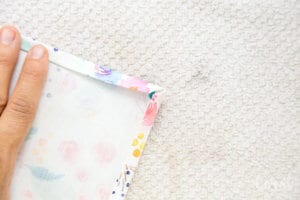 making-napkins-with-mitered-corners-sewing