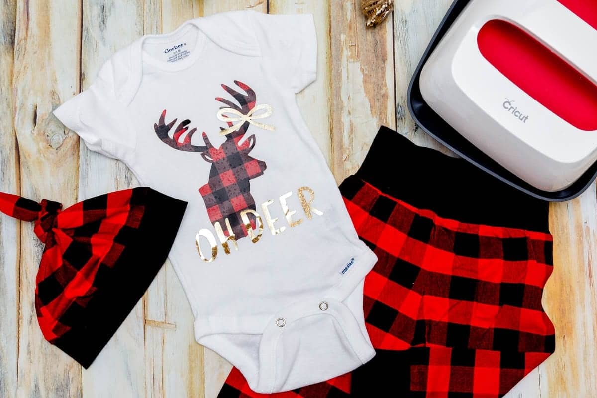 buffalo-plaid-deer-head-onesie