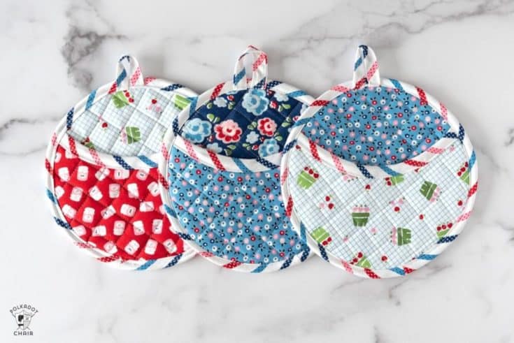 15+ Pot holders to Sew - Coral + Co.