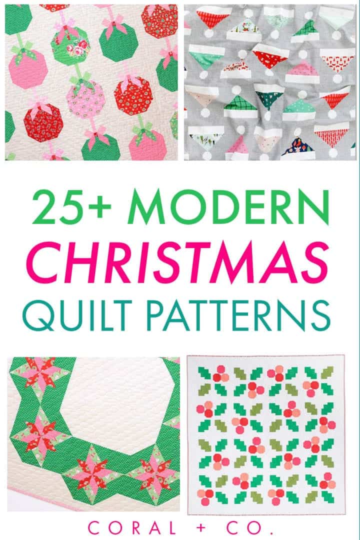 25 Jolly Christmas Quilt Patterns to Sew Coral Co Vintage scenes snow globe quilt pattern pdf download suitable