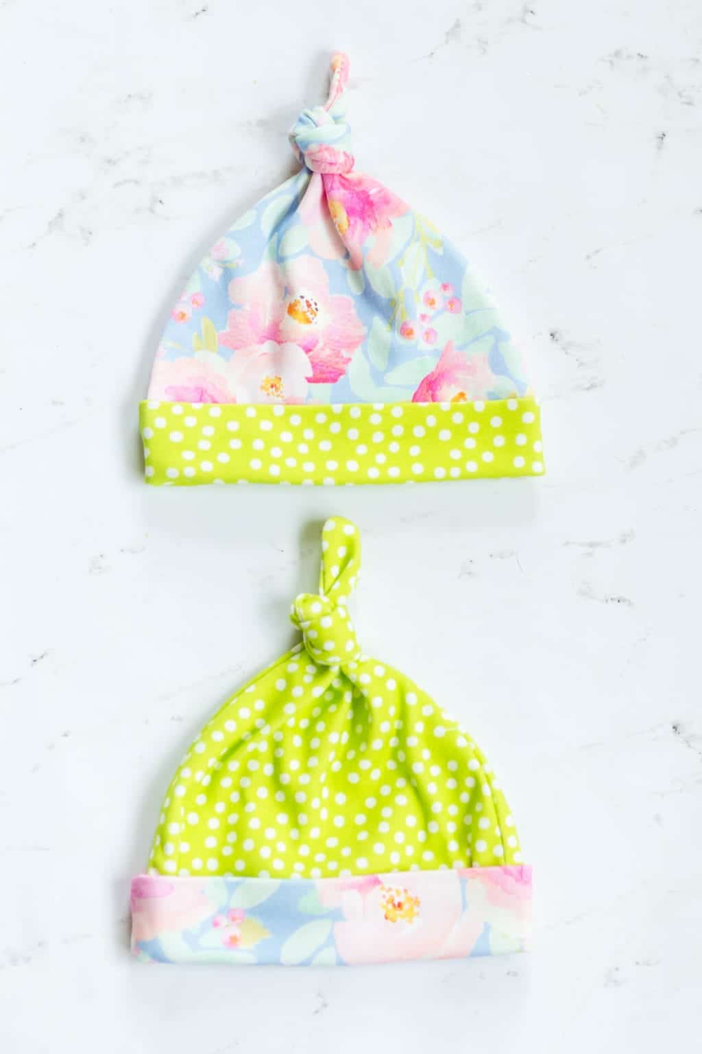 FREE Top Knot Baby Hat Sewing Pattern and Tutorial Coral + Co.