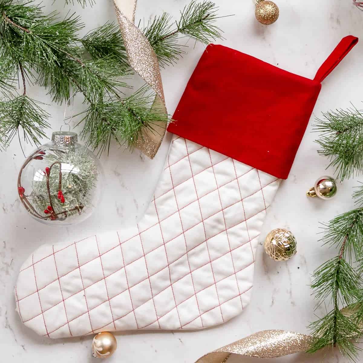 Quilted Christmas Stocking Sewing Pattern Coral Co 
