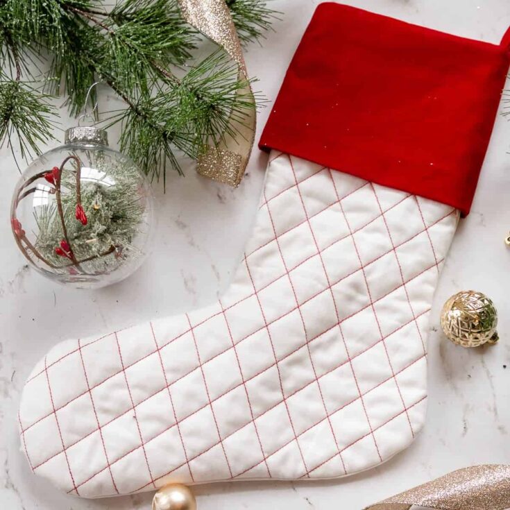 Image for Quilted Christmas Stocking Sewing Pattern
