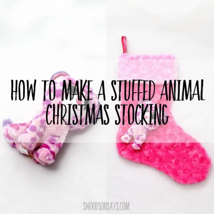 Image for Diy Christmas stocking with an upcycled stuffed animal