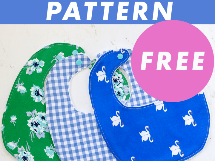 Baby Bib Pattern FREE Sewing Pattern in Four Sizes Coral Co