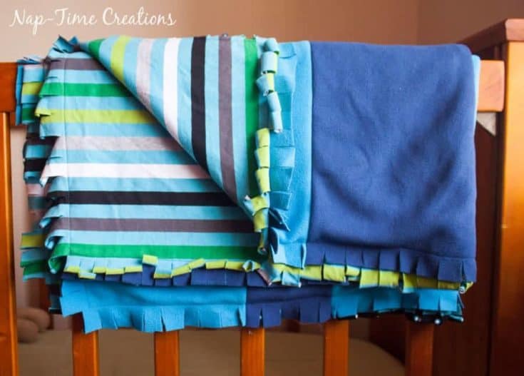 How to Sew Blanket Binding on a Flannel Baby Blanket Tutorial