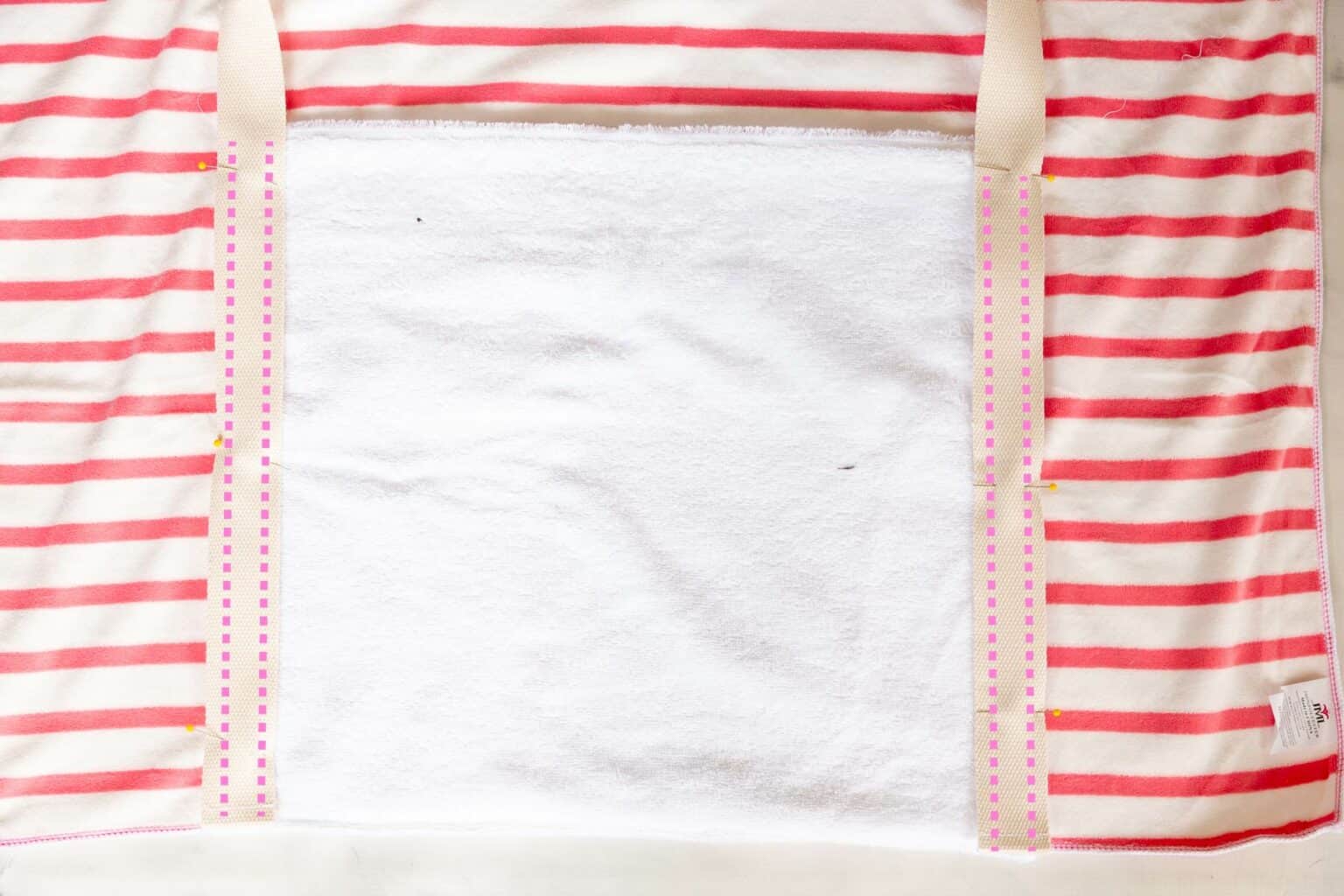 How To Make a Beach Bag Towel Tote Easy Beach Bag Coral + Co.