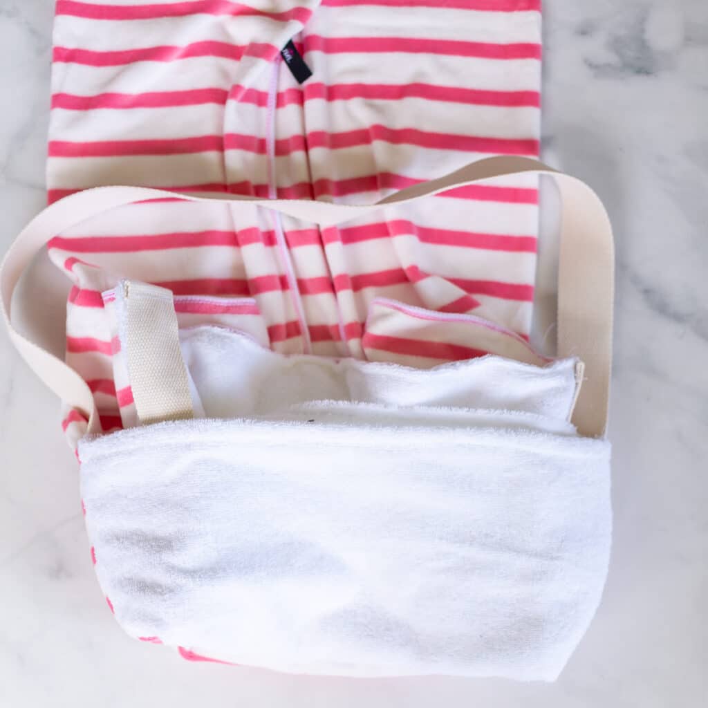 How To Make a Beach Bag Towel Tote Easy Beach Bag Coral + Co.