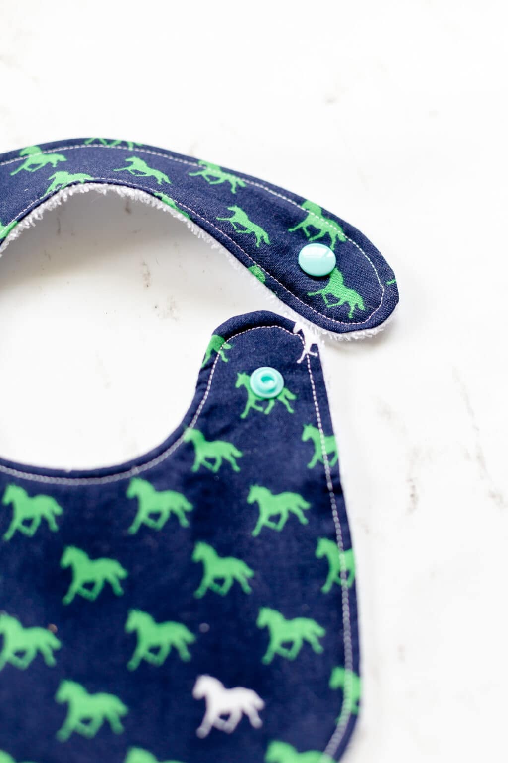 Side Snap Baby Bib Pattern with Terry Cloth - Coral + Co.