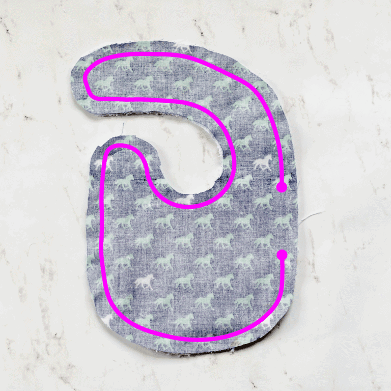Side Snap Baby Bib Pattern with Terry Cloth - Coral + Co.