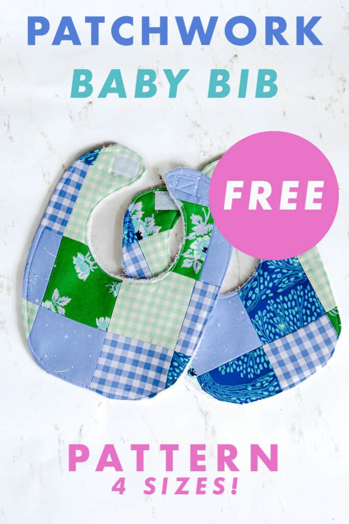 two-blue-and-green-patchwork-baby-bibs